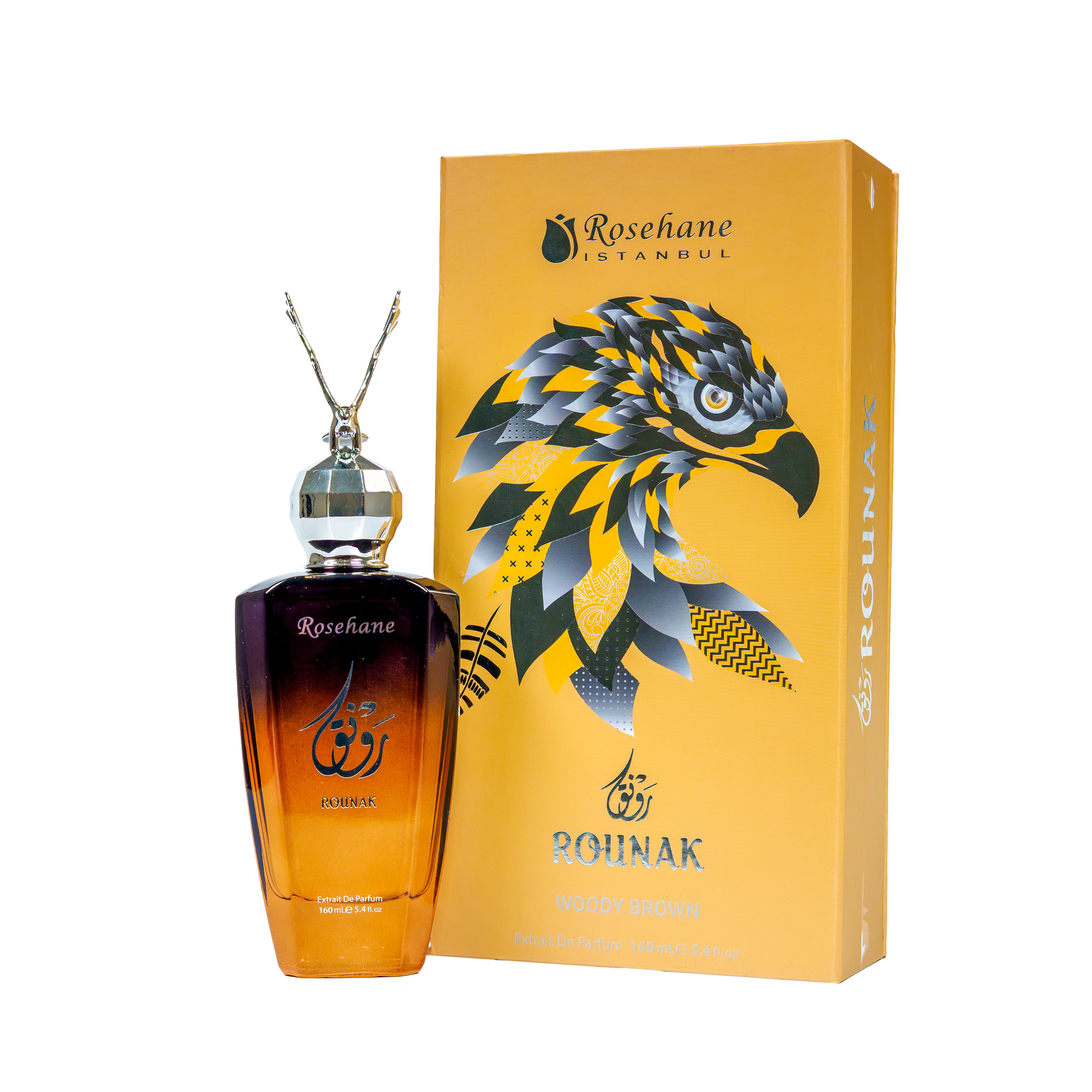 Extract de Parfum Rounak Woody Brown, Rosehane, 160 ml, Unisex