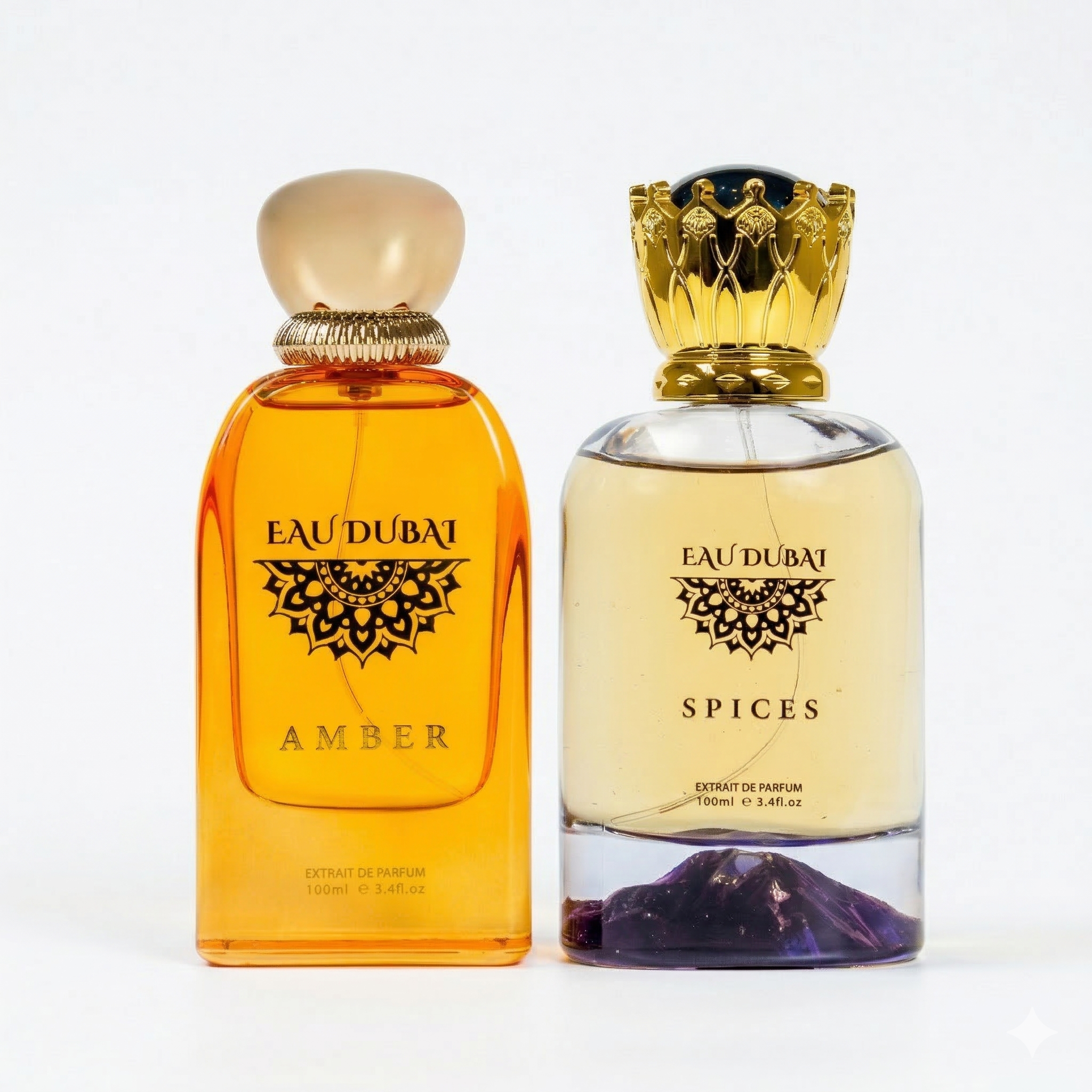 Pachet 2 Extracte de Parfum Premium - Eau Dubai Amber + Eau Dubai Spices