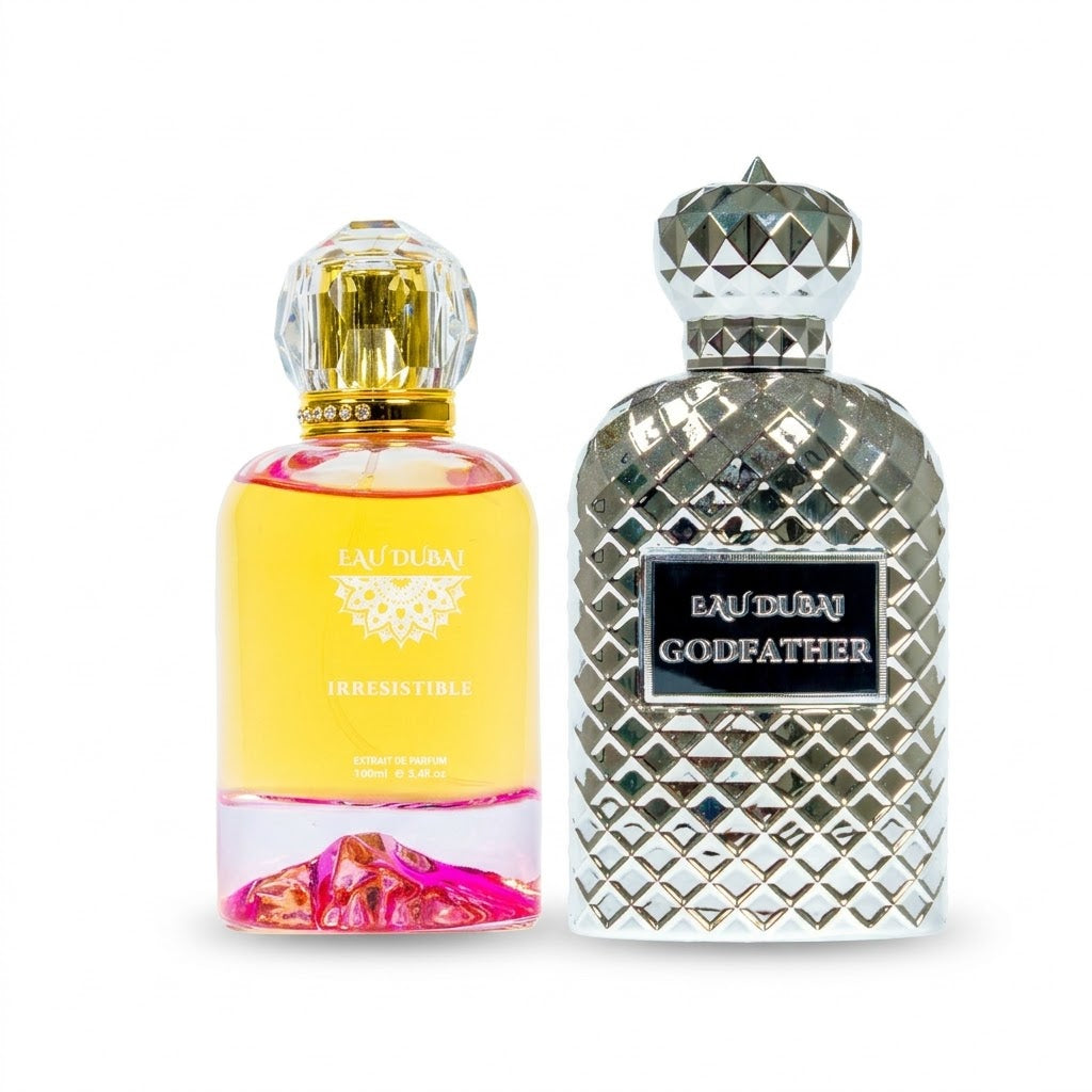 Pachet 2 Parfumuri Premium Eau Dubai, Irresistible + Eau Dubai Godfather